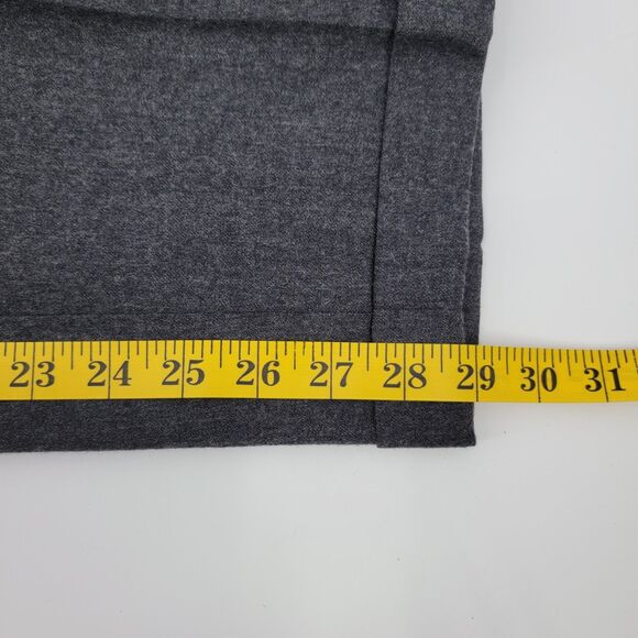 LL Bean Women's Vintage Grey 100% Wool Pleat Front Cuffed Dress Pants Size 12 - Picture 11 of 11